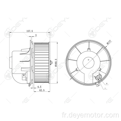 Moteur de soufflante clim pour FORD COUGAR FORD MONDEO